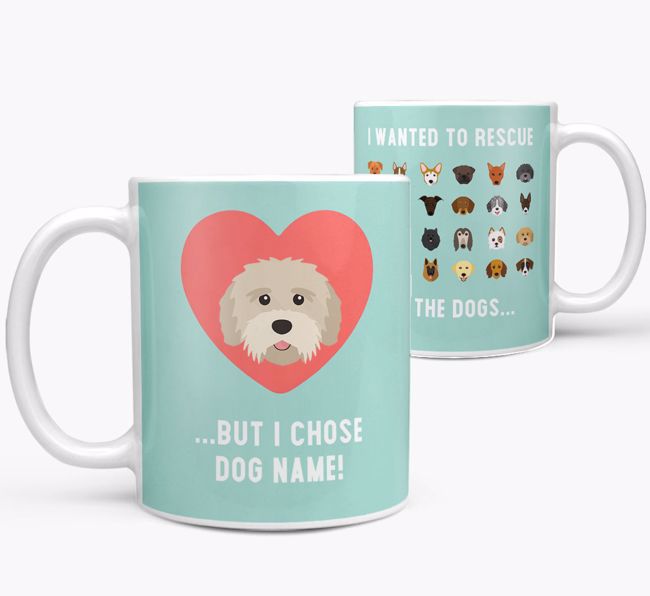 'Rescue All The Dogs' - Personalised {breedFullName} Mug